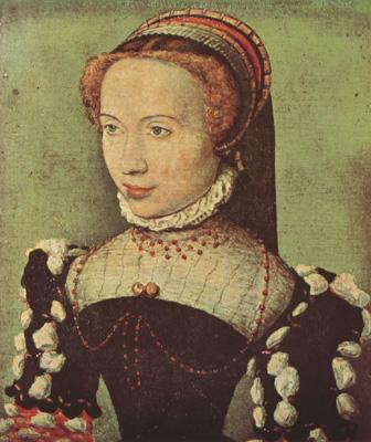 CORNEILLE DE LYON Portrait of Gabrielle de Roche-chouart (mk08) oil painting picture